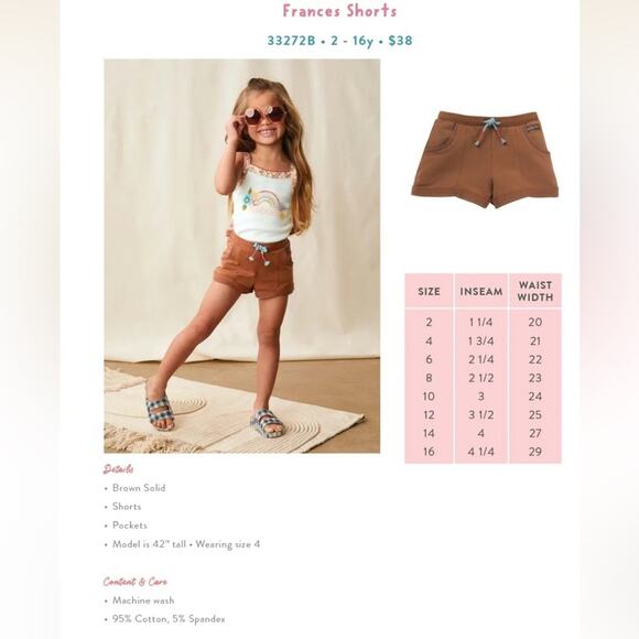 Matilda Jane size 4 Enchanted Garden Frances Shorts - Picture 10 of 10